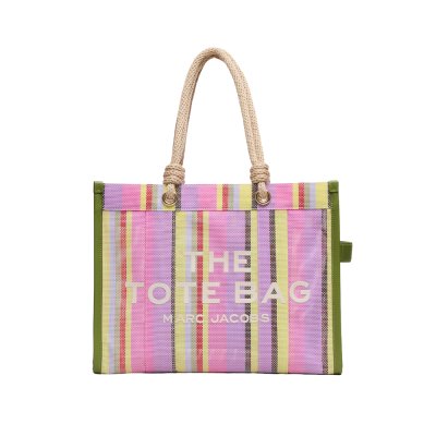 THE STRIPE MESH LARGE TOTE BAG